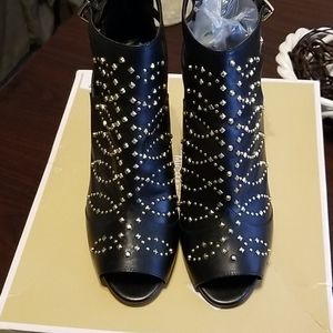 Michael Kors Jordana Open Toe Booties Size 9.5m